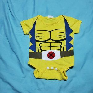 Baby Onesie Wolverine X-Men Xmen Yellow